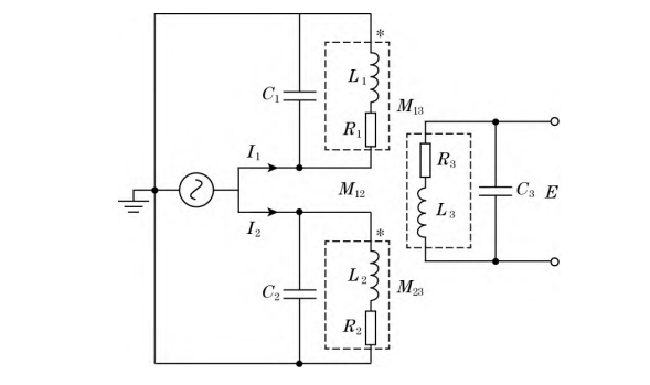 LC 并聯結構三線圈等效電路示意圖